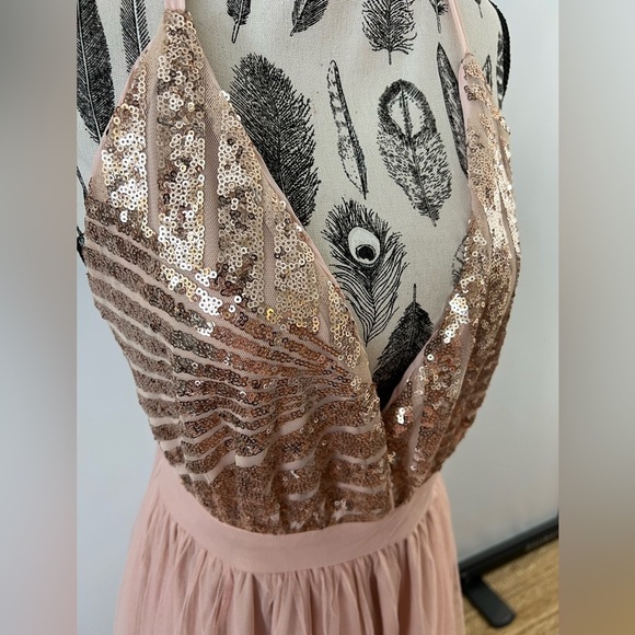 Dusty Rose sequin formal dress - Picture 6 of 6
